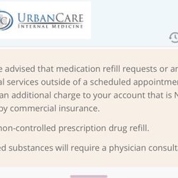 UrbanCare - This is their refill policy.