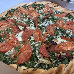 Spinach and tomato double decker
