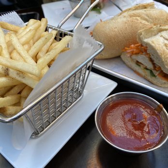 5ive Spice - Crispy Chicken Banh Mi, French Fries - Vietnamese Near Me - New York, New York