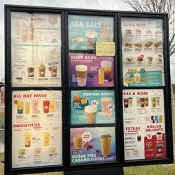 Scooter's Coffee - Full menu. You'll have to zoom in, sorry!