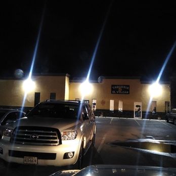 Taqueria El Vulcan #2 - a parking lot at night - Tacos Near Me - Palmview, Texas Taqueria El Vulcan #2 - a parking lot at night - Tacos Near Me - Palmview, Texas
