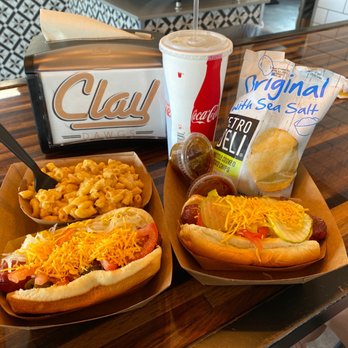 Caldwell County Mexi-Q - Chili dog with Mac and cheese - Barbeque Near Me - Gilbert, Arizona