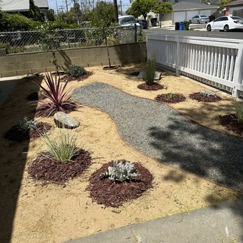 Christine Nakov - Added a rock creek as required by the Turf Replacement Program - Landscaping Near Me