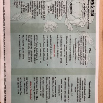 Pho Tai - Menu - Vietnamese Near Me - Galveston, Texas Pho Tai - Menu - Vietnamese Near Me - Galveston, Texas