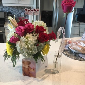 Just For Fun Flowers - Beautiful bouquet and single rose. - Florists Near Me - Los Angeles, California