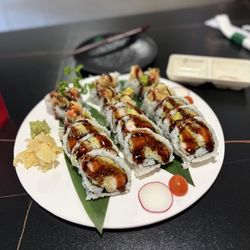 Wasabi - Shrimp Tempura Roll- lunch special- choose 3 rolls from list. Tasty but fell apart with every bite- not rolled well