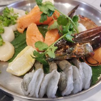 Mokkoji Shabu Shabu - Seafood platter- very fresh - Hot Pot Near Me - Cypress, California Mokkoji Shabu Shabu - Seafood platter- very fresh - Hot Pot Near Me - Cypress, California