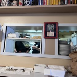 Trattoria Aldina - Kitchen visible from the dining area