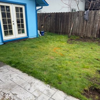 E & B Landscaping - before, they dug this all up and added 5/8 river rock - Landscaping Near Me