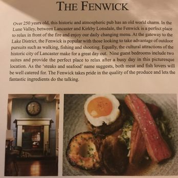 The Fenwick Country Pub & Kitchen - Seafood - Pubs Near Me - Lancaster, LAN The Fenwick Country Pub & Kitchen - Seafood - Pubs Near Me - Lancaster, LAN