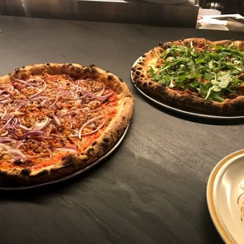 Young Joni - Amatriciana on the left, La Parisienne on the right - Pizza Near Me - Minneapolis, Minnesota