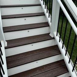 Northside Power Washing - Deck stairs after
