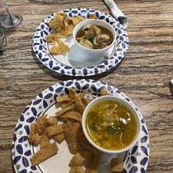 Little China Restaurant - Egg drop & hot n Hot and Sour Soup
