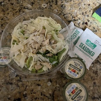 Pizza Garden - Caesar salad , that doesn't even look like the salad I was looking at on the menu before I ordered.... $9 for this salad - Pizza Near Me - Lompoc, California Pizza Garden - Caesar salad , that doesn't even look like the salad I was looking at on the menu before I ordered.... $9 for this salad - Pizza Near Me - Lompoc, California