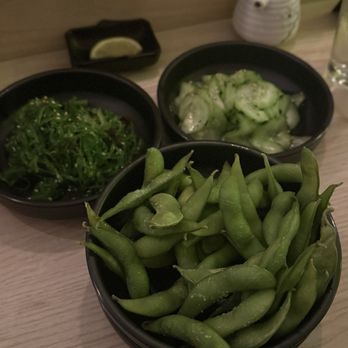 Azai Hand Roll - Cucumber Salad, Edamame, Seaweed Salad - Sushi Bars Near Me - Los Angeles, California Azai Hand Roll - Cucumber Salad, Edamame, Seaweed Salad - Sushi Bars Near Me - Los Angeles, California