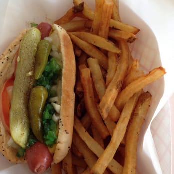 Dazzos Chicago Style Eatery - Chicago Style Hot Dog Special, &6.50. - Hot Dogs Near Me - Wikieup, Arizona Dazzos Chicago Style Eatery - Chicago Style Hot Dog Special, &6.50. - Hot Dogs Near Me - Wikieup, Arizona