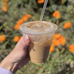 Sea Flower Cafe - Vegan iced caramel oat milk latte, it was delicious! (instagram: jax.vegan.eats)