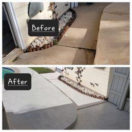 before and after cleaning concrete before and after cleaning concrete