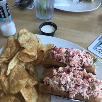 Dockside Waterfront Grill - Lobster Rolls w/homemade chips - Seafood Near Me - Venice, Florida Dockside Waterfront Grill - Lobster Rolls w/homemade chips - Seafood Near Me - Venice, Florida