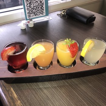 Broken Yolk Cafe - Full mimosa flight - Breakfast & Brunch Near Me - Del Mar, California Broken Yolk Cafe - Full mimosa flight - Breakfast & Brunch Near Me - Del Mar, California