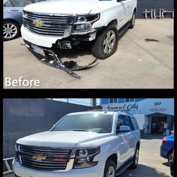 Roro's Auto Body - Before and after of 2016 Chevy Tahoe - Body Shops Near Me - San Bruno, California Roro's Auto Body - Before and after of 2016 Chevy Tahoe - Body Shops Near Me - San Bruno, California