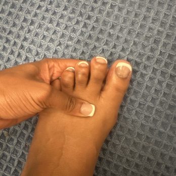 VSL Nail Spa The Gulch - Botched French tip on toes - Nail Salons Near Me - Nashville, Tennessee VSL Nail Spa The Gulch - Botched French tip on toes - Nail Salons Near Me - Nashville, Tennessee