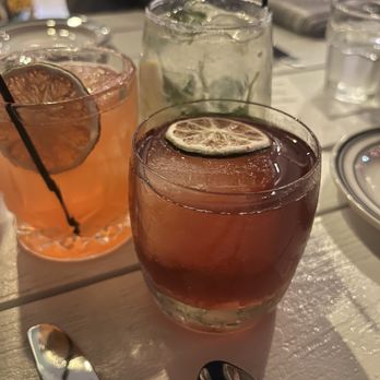 Perla Raw Bar - Negroni, Berry bramble and basilcello - Seafood Near Me - Wilmington, North Carolina Perla Raw Bar - Negroni, Berry bramble and basilcello - Seafood Near Me - Wilmington, North Carolina