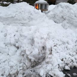 a fire hydrant surrounded by snow a fire hydrant surrounded by snow