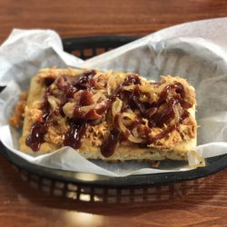 Johnstown Meat - Bbq chicken bacon flat bread with caramelized onion