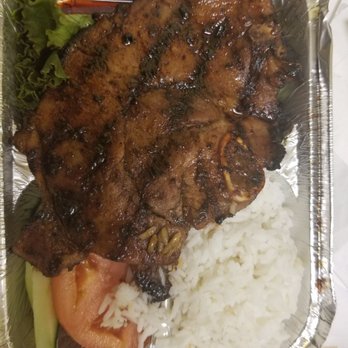 Miss Saigon - L6. Grilled Pork chop lunch special $9.95 (beverage not pictured) - Vietnamese Near Me - New York, New York