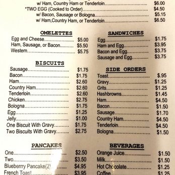 Mike's Ellijay Restaurant - Breakfast menu. Nothing fancy but all good. - New American Near Me - Ellijay, Georgia