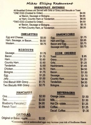 Menu photo 3 Mike's Ellijay Restaurant Ellijay, GA