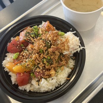 Koino Poke - My son's more basic bowl. - Poke Near Me - Midvale, Utah