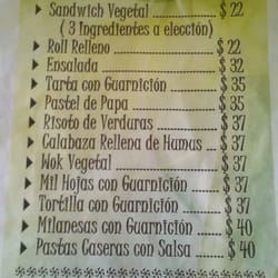 Y la Vaca Chocha - Menú