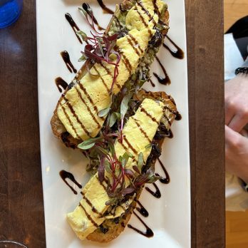 Relish - Avocado Toast w/ scrambled eggs on top - Coffee & Tea Near Me - Minneapolis, Minnesota
