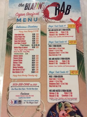 Menu photo 8 The Blazin' Claw Fontana, CA Menu photo 8 The Blazin' Claw Fontana, CA