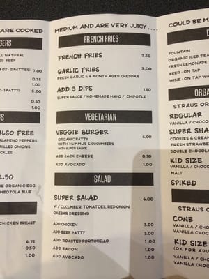 Menu photo 6 Super Duper Burgers Novato, CA