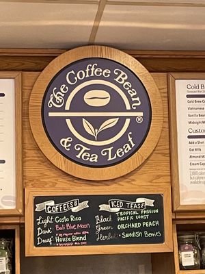 Menu photo 5 The Coffee Bean & Tea Leaf San Diego, CA Menu photo 5 The Coffee Bean & Tea Leaf San Diego, CA