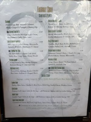 Menu photo 6 Fairway Grill Hilo, HI
