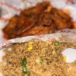 American Deli - Hot wings shrimp fried rice