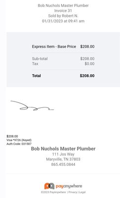 Bob Nuchols Master Plumber