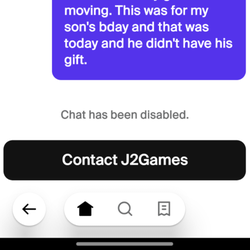 J2 Games - Proof they disabled communication