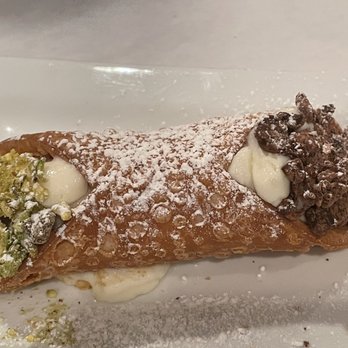 Cipollina - Cannoli with both chocolate on one end and pistachios on the other end - Italian Near Me - Akron, New York