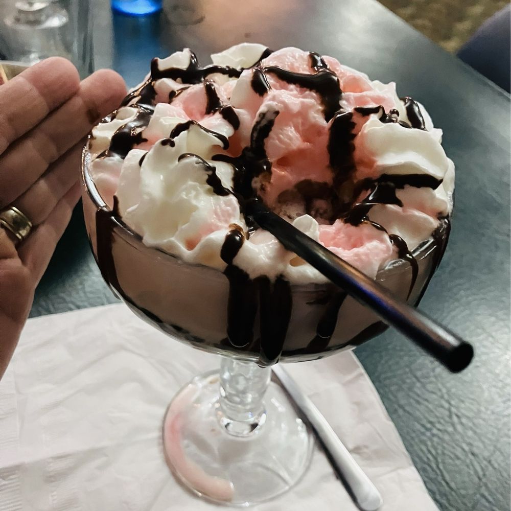 Willow Haven Bar & Grill - Pink squirrel ice cream topped with whip cream & a cherry drizzled with Chocolate. - Bars Near Me - Hazelhurst, Wisconsin Willow Haven Bar & Grill - Pink squirrel ice cream topped with whip cream & a cherry drizzled with Chocolate. - Bars Near Me - Hazelhurst, Wisconsin