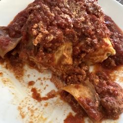 Luisa's Italian Restaurant & Pizzeria - Lasagne missing a few bites because I couldn't wait to try.