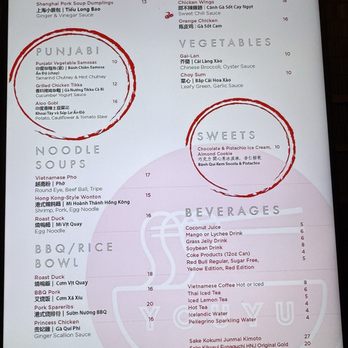 Youyu - Asian Fusion Near Me - Mettler, California