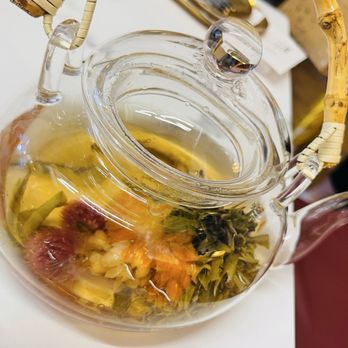 Tea Modern Chinese - 2025.03.09 Blooming green tea (additional $3 up-charge) 4.5***** (perfect in the beginning but got more bitter over time) - Tea Rooms Near Me - Orange, California Tea Modern Chinese - 2025.03.09 Blooming green tea (additional $3 up-charge) 4.5***** (perfect in the beginning but got more bitter over time) - Tea Rooms Near Me - Orange, California