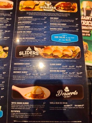 Menu photo 5 Timbers - Horizon Ridge Henderson, NV Menu photo 5 Timbers - Horizon Ridge Henderson, NV