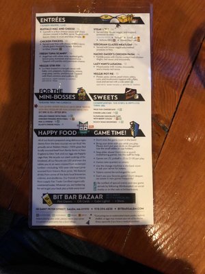 Menu photo 7 Bit Bar Salem Salem, MA
