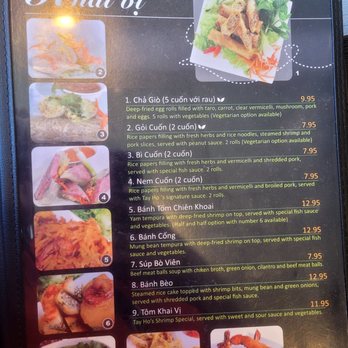 Banh Cuon Tay Ho - Menu 1 of 4, May 2024. - Vietnamese Near Me - San Jose, California